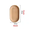 Solid Mini Oval Wood Tray 18CM Small Wooden Plates Children's Whole Woods Fruit Dessert Dinner Plates Tableware 1113