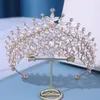 Haarspangen Barock Krone Braut Hochzeit Tiaras Prinzessin Diadem Glänzende Strass Stirnbänder Perlen Kopfschmuck Brautschmuck Zubehör