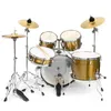 Cymbal Drumkit Set mässingstillbehör Percussion Cymbals Hat Trummor Kraschar Låg Pack Volym Ride Sizzler Del Symboler