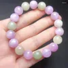 Link bransoletki naturalny Kunzite Bransoletka kryształowy kamień leczenia dla kobiet fengshui urodzinowy prezent kochanek Prezent 1PCS 11,5 mm