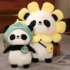 Bambole di peluche 30/40 cm Cute Panda Giocattoli Animali adorabili Orsi Cosplay Unicorno Dinosauro Coniglio Fiori Cuscino farcito morbido per i bambini Regalo 230412