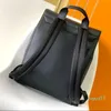 Мужские рюкзак на плечах дизайнер черная кожаная сумочка Shool Сумочка