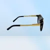 Gafas de sol vintage para hombre 0937 Placa cuadrada Placa de combinación de metal Lente UV400 de tamaño euro fuerte con caja 3081466