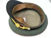 Berets Reproduktion WWII German Wool Army Elite Officer Visor Hat Gold Cord Cap i storlekar Militärbutik 5605101