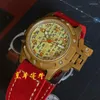 Wristwatches Men's Automatic Self-Wind Mechanical Sapphire Anti-Magnetic Sandwich Dial Deep Diving Bronze 080 Custom Watch