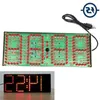 Freeshipping IS Red LED Display Clock DIY Module Kit 1-inch ECL-132 DIY Clock Kit Remote Control Clock Suit LED Time Screen Display Kit Krdb