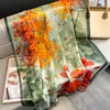 Scarves Couple Style Fashion Silk Hijab Luxury Winter Warm Cashmere Shawls Women 180X130CM Pashmina Scarves Sunscreen Scarf For Gift 231113