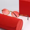 Groothandel trendy ovaal metalen goud frame zonnebril mode ins net rood dezelfde mannen en vrouwen vrije tijd toerisme bestuurder anti uv designer glas