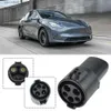 Elektrische Fahrzeug Zubehör Ladegerät Adapter Buchse Amerikanischen Standard Lade Pistole Typ1 J1772 Konverter Stecker Für Tesla Q231113