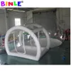 Toy Tents Kids Party Clear Lodge Inflatable Bubble Tent With Balloons And Tunnel Transparent Dome House For Outdoor Dates Dinner Camping 231113