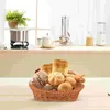 Dinnerware Sets Breads Basket Fruit Kitchen Serving Holder Imitation Rattan