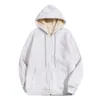 Men's Hoodies Sweatshirts Men's Fleece And Thick Zipper Cardigan Hoodie Solid Color Loose Large Size Front Zip Hoodie Men Mens Zip up Hoodie Men S HoodiesL231113