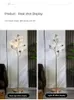 Lampade da terra Nordic Ginkgo Leaf Soggiorno moderno Romantica luce notturna per camera da letto Comodino Divano in piedi Apparecchio di illuminazione per interni