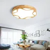 Plafondlampen Japanse minimalistische log lamp Kleuterschool Kinderkamer Star Ronde Creative Slaapkamer Wood