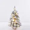 Juldekorationer 60cmsnowflake Tree Light 45cm Strip 2024 Flocked Pise Pise Indoor Decoration Party 231113