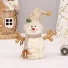 Décorations de Noël 60/50/26 cm grande taille poupées de noël décoration courte peluche impression père noël bonhomme de neige poupée pour ornements d'arbre de noël Figurine 231109