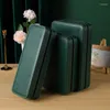 Watch Boxes 6/10/12 Slot Green Inside Gray Pillow Storage Bag Zipper Box