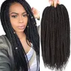 Caixas de caixa de crochê de crochê 18 polegadas Braiding Hair Extensions 3x Kanekalon trançado os cabelos de crochê para mulheres negras 22 fios/pacote