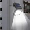 Lâmpadas de parede ao ar livre luz de parede LED de energia solar, sensor de movimento leve securtiy noturno luz dividida pelo painel solar luz para pátio pátio deck garagem jardim acampando luz de inundação