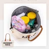 Torby na pieluchy Mumia torba na pieluchy garnitury w torbie ciążowe o dużej pojemności dla niemowląt kobiet do przechowywania pieluszki torebki mama ręka 231110