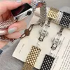 Other Fashion Accessories Stainless steel band with case for Apple watch Ultra 49 42 38mm Luxury diamond bracelet for iwatch 7 6 5 4 SE strap 8 45mm 41mm J230413