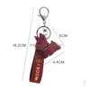 6 Colors Fashion Leather Cord Keychain Cute French Bldog Animal Dog Keyring Holder Bag Charm Trinket Accessories Drop Delivery Dhunt