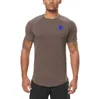 Camisetas masculinas camisetas multicoloridos clássicas de verão homens homens casuais academia fitness slim fit roupas de treinamento esporte