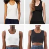 Zbiorniki damskie Camis Anagram-Embram-Embroided Cotton-Blend Tank Shorts Designer T SHIRTS Joga Suit Knitted Fitness Sports Bra Mini Femme Crope;