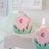 香りのあるろうそくの花の花の香りのワックスろうそく韓国の家の装飾花飾りの香料手作りの麦いろうそくのろうそくの飾りP230412