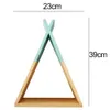 Decorazioni natalizie 1 pezzo Soggiorno Triangolo in legno Portaoggetti Scaffale Decor Mensola a muro per bambini Ragazzo Ragazza Decorazione della camera Decorazione della casa 231109