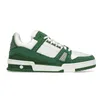 Chaussures de sport de créateurs Virgils Trainer Abloh Baskets pour hommes Femmes dans Luxurys Monogrammes Denim Toile Cuir Abloh Blanc Olive Vert Rouge Bleu Mode Baskets Basses