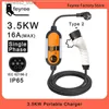 Accesorios para vehículos eléctricos feyree EV Cargador portátil Type2 3.5KW Corriente ajustable 8/10/13 / 16A Type1 j1772 Schuko Plug Wallbox para vehículo eléctrico Q231113