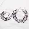 Chains Exaggerated Leopard Print Black Acrylic Choker Necklace For Women Vintage Bracelet Jewelry Gift Wholesale