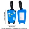 Portable PVC Luggage Tag Baggage Name Tags Suitcase Address Label Holder Organizer Consignment Trip Travel Accessories HW0128