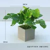 Decorativa Flowers Simulação Planta Sala de estar Decoração de casa Criativa Desktop Small em vaso de verde falso