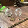 Pendant Necklaces 20sets/lot 20 12mm Glass Globe With Jewelry Findings Vial Bottle Dome Cover Necklace Charms