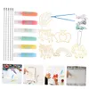 Christmas Decorations Diy Toys for Children 3D Crystal Color Glue Painting Graffiti Jewelry Toy Girl Christmas Gift Set Creative Pendant Novelty Toys 231113
