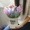 Flores decorativas romântico provence lavanda flor seda artificial grão simulação de plantas aquáticas casamento decoração para casa