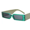 Sonnenbrille Rechteck Mode Mann Hip Hop Vintage Designer Schwarz Shades Sonnenbrille Kleiner Rahmen Persönlichkeit