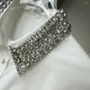 Camicette da donna Camicia con risvolto Decorazione fatta a mano con diamanti Design Moda casual 2023 Stile estivo 0406