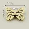 Acessórios para peças da bolsa Metal Butterfly Turn Lock Twist Flop para couro artesanato Bola de ombro Hardware Diy 230413