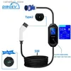 Accesorios para vehículos eléctricos Cargador EV portátil Wallbox Type2 Cable 32A 7KW con enchufe CEE EVSE Tipo 2 Caja de carga Adaptador IEC62196 para vehículos eléctricos Q231113