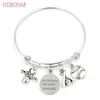 Charm Armbänder Mode Damen Schmuck I Love Softball Edelstahl Armreifen Fans Geschenke Pulsera