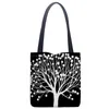 Evening Bags Tree Printed Canvas Tote Bag Convenient Shopping Woman Student Custom Your Image