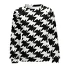 Kvinnors hoodies Houndstooth grafisk kvinnlig långärmad modern abstrakt design rolig casual hoodie vinter hip hopp överdimensionera tröjor