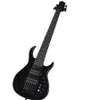 Black 6 Strings Bass Guitar com captadores HH oferece logotipo/cor personalizada