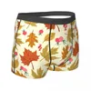 Underpants Underwear Plant Pattern Man Boxer Brief Breathable Shorts Quality Large Size Panties