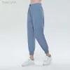 Tasarımcı aloo uzun kollu yoga spor pantolon kadınlar yaz yüksek bel ince casu yoga pantolon yeni hızlı kuru gevşek geniş bacak fenerleri