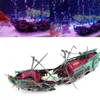 Decorations Aquarium Ornament Ship Air Split Shipwreck Fish Tank Decor Sunk Wreck Boat 231113