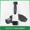 Accessoires voor elektrische voertuigen 32A ev-opladers Elektrische auto Voertuig Type 2 naar Tesla Adapter model 3/y/x/s EVSE-accessoires laadstations Q231113